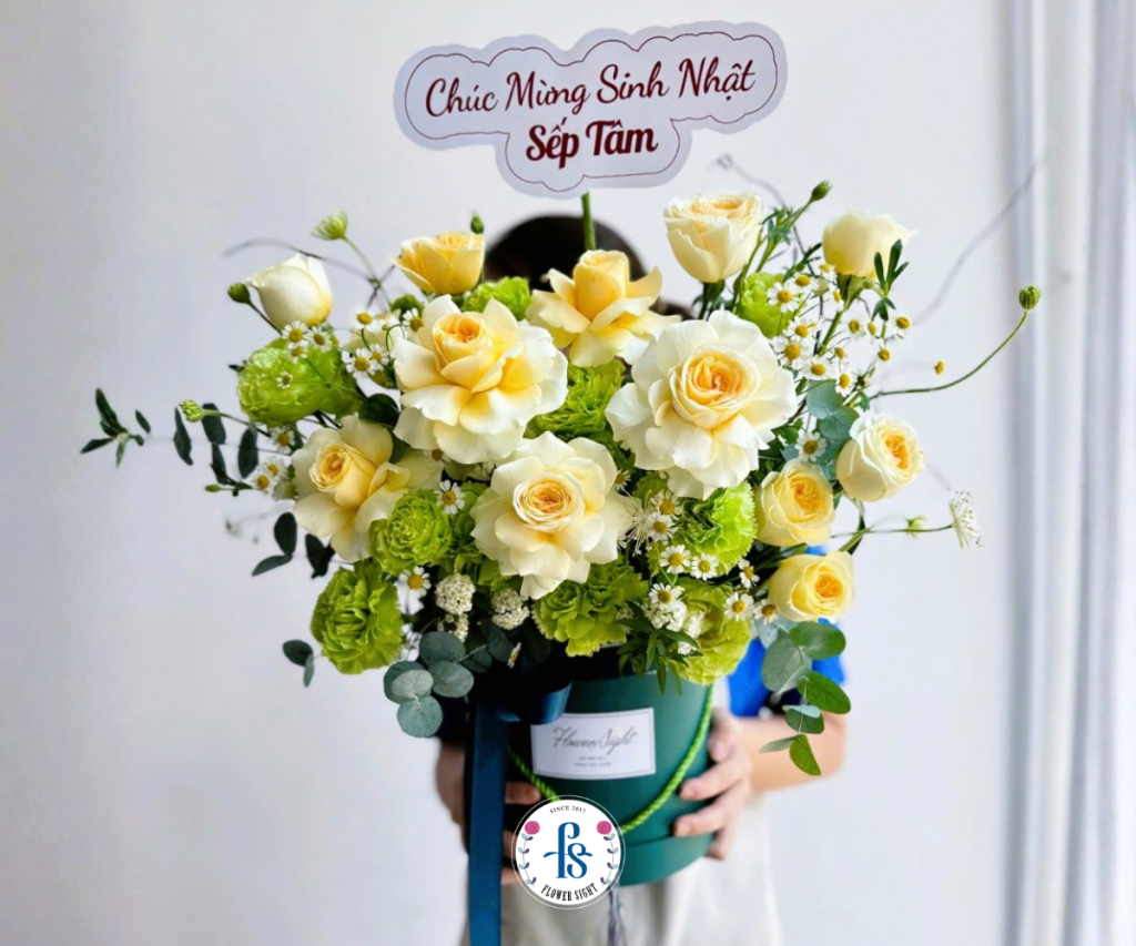 Giỏ hoa Món quà rực rỡ cho bạn.