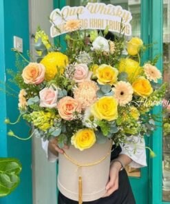 Lẵng hoa tươi chúc mừng sinh nhật mẹ