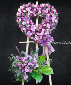 kệ tang chia buồn hình trái tim Tiếc thương