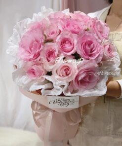 bó hoa tươi Sắc trắng tinh khôi