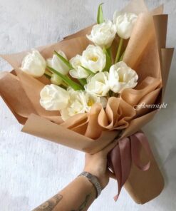 Bó hoa tulip Sắc trắng tuyệt đẹp