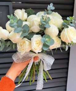 hoa cưới đơn giản Nên duyên