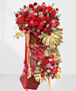 Kệ hoa mừng khai trương Rực thắm