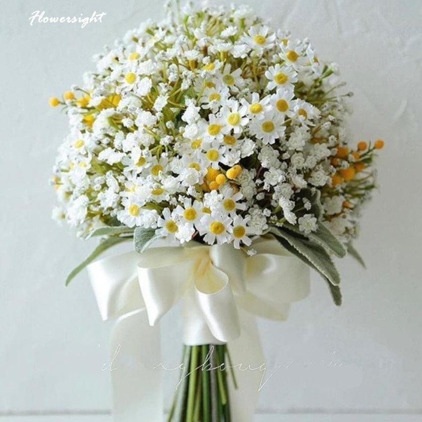 Hoa cưới cúc tana với mẫu vô cùng độc đáo