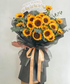 bó hoa hướng dương 10 bông