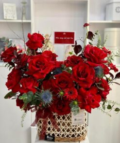 Giỏ hoa tươi đẹp giá rẻ tại TPHCM "Dreamy Romance"