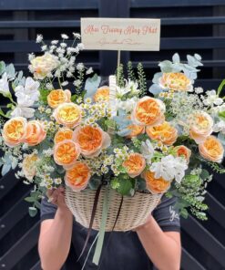 Giỏ hoa tươi giá rẻ "Ánh sáng tình yêu"