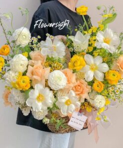 Giỏ hoa tươi đẹp giá rẻ TPHCM "Eternal Love"