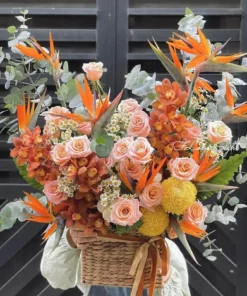 Hộp hoa tươi hoa thiên điểu "Sự hòa mình"