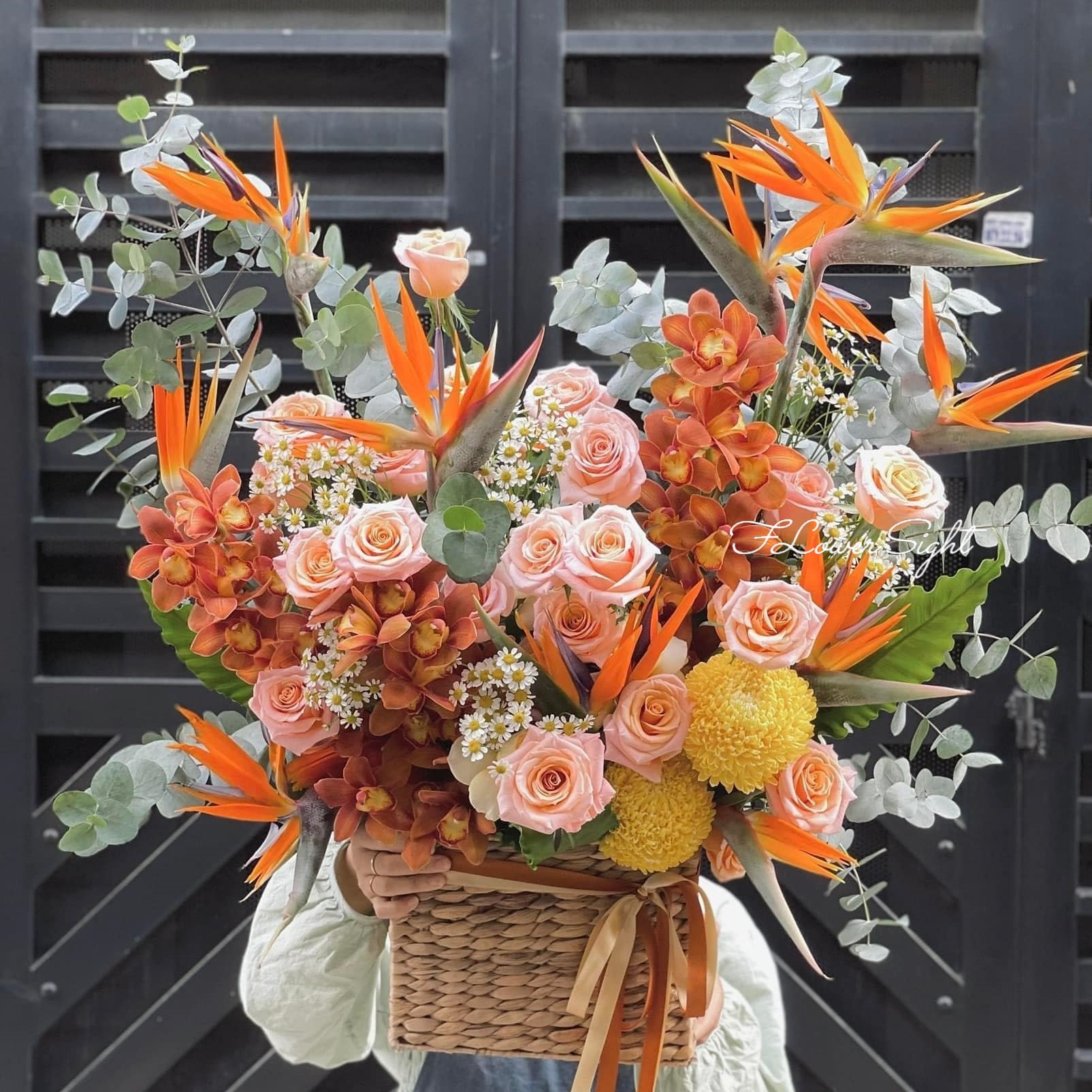 Hộp hoa tươi hoa thiên điểu