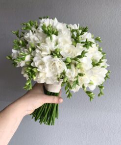 hoa cưới hoa hồng trắng