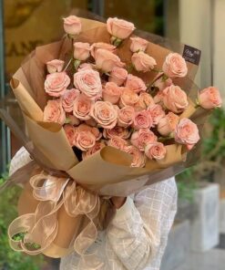 Bó hoa hồng capuchino ngọt ngào