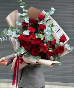 Bó hoa hồng nhung