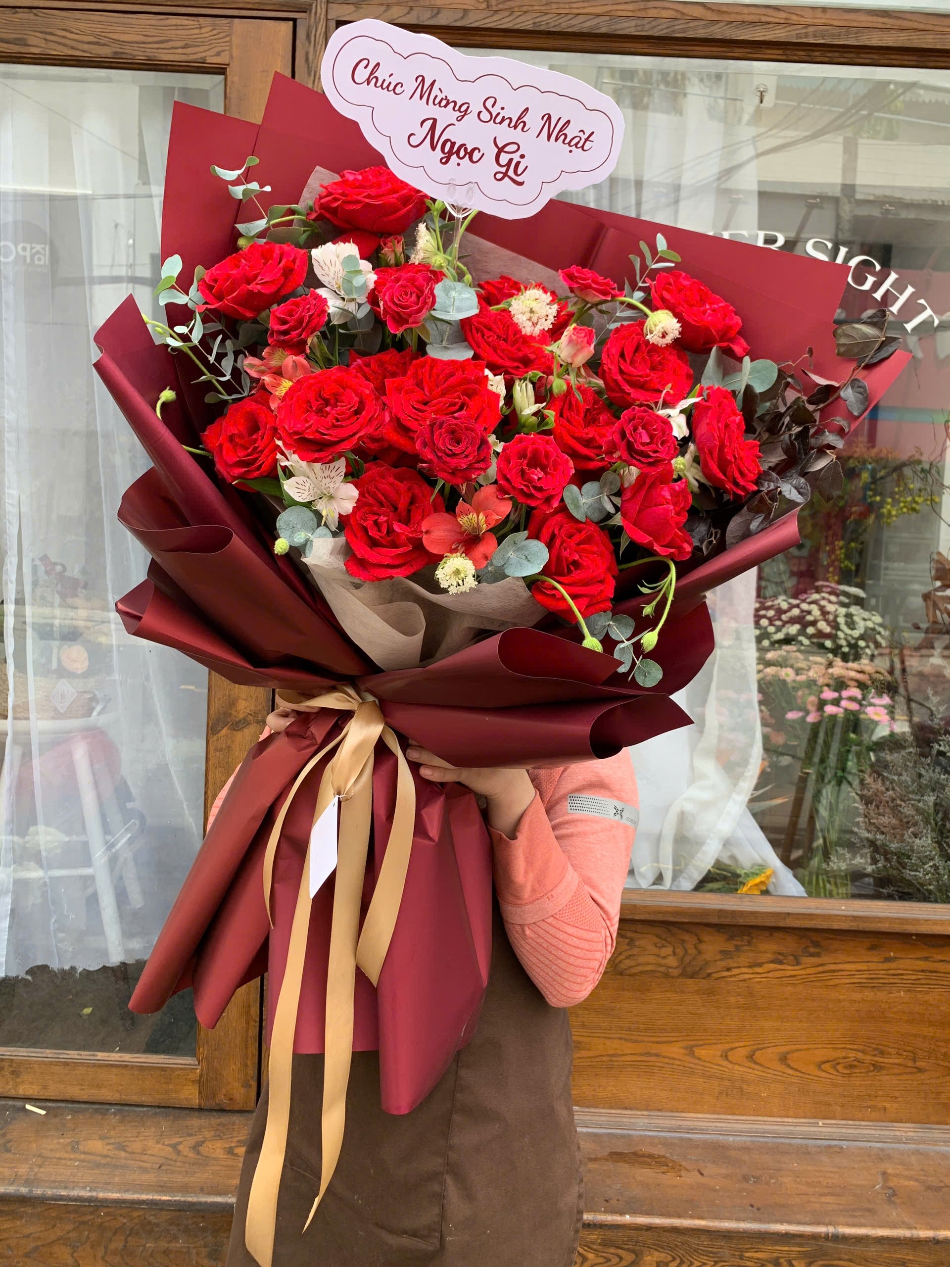 Bó hoa hồng nhung đẹp