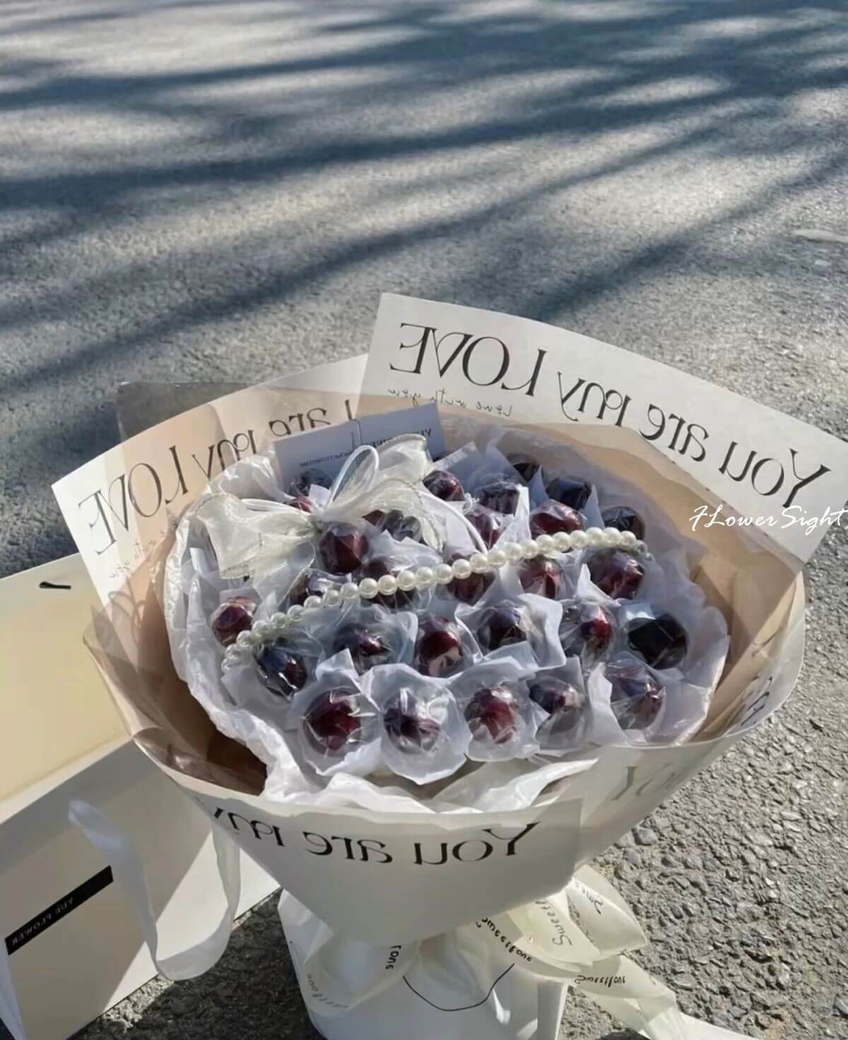 Bó hoa trái cây cherry