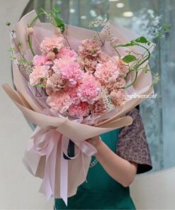 Bó hoa cẩm chướng hồng