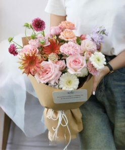 Bó hoa đồng tiền trắng