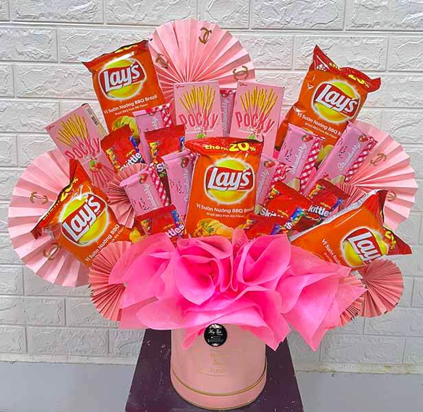 Bó hoa snack