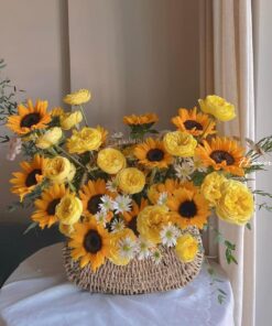 hoa để bàn màu vàng đẹp