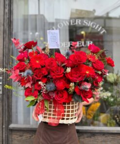 Hoa để bàn tròn