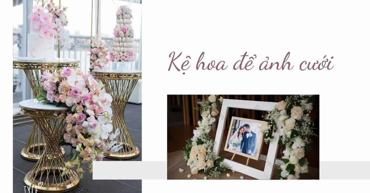Kệ hoa để ảnh cưới