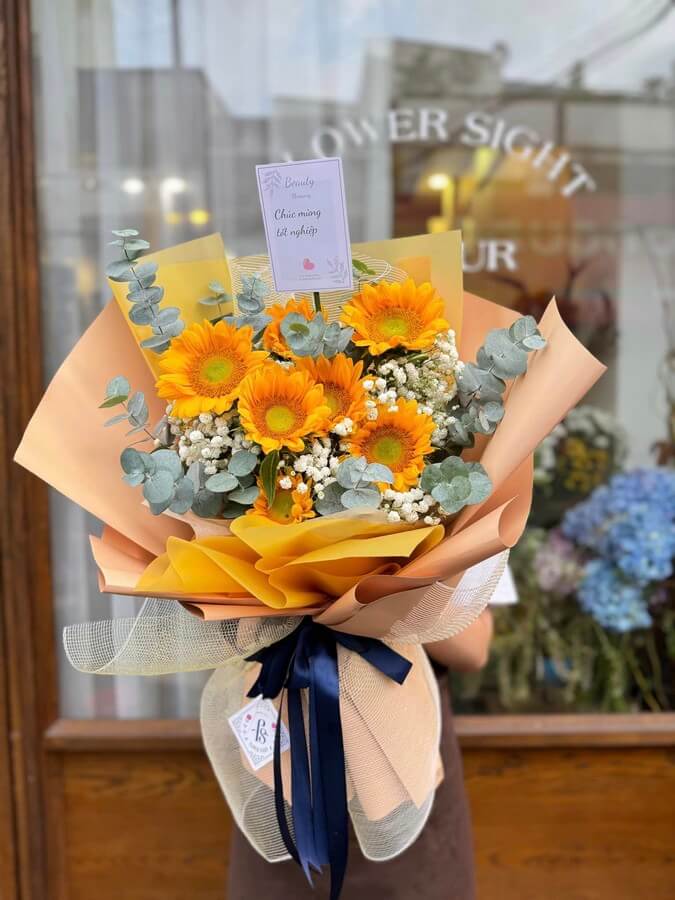 bó hoa hướng dương tặng sinh nhật