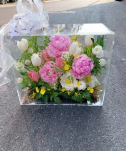 Hộp hoa mẫu đơn
