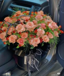 Lẵng hoa hồng tỉ muội đẹp