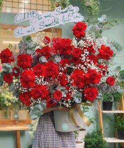 Giỏ hoa hồng baby