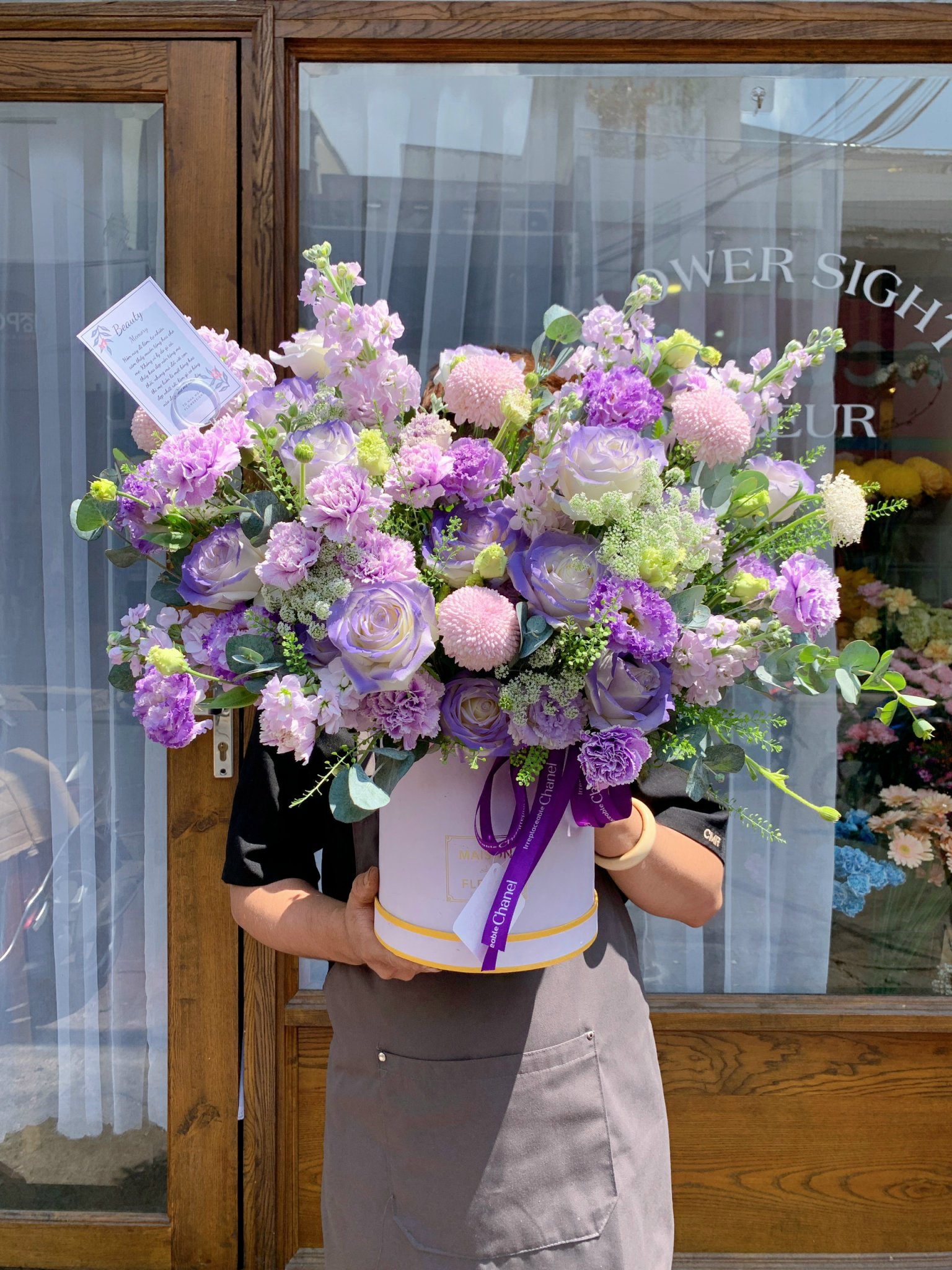 Giỏ hoa tặng khai trương