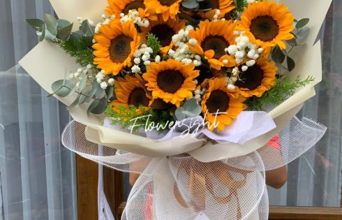 10+ bó hoa hướng dương chụp kỷ yếu đẹp ấn tượng