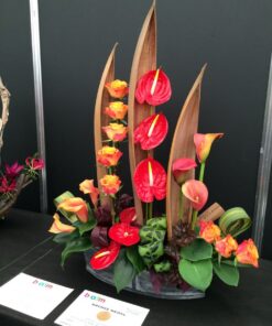 giỏ hoa hình thuyền