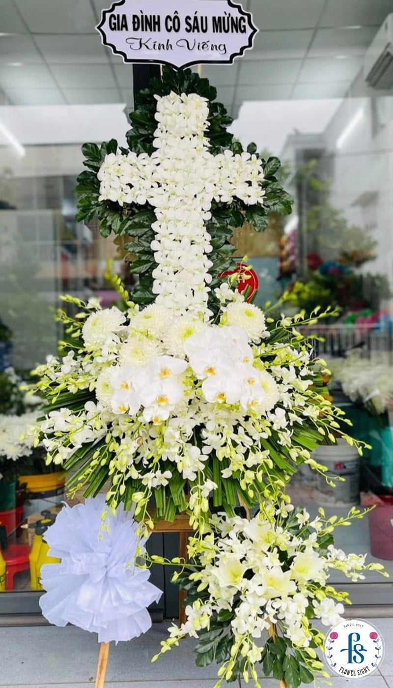 Hướng Dẫn Cách Làm Vòng Hoa Đám Tang Trang Trọng: Dạy Cách Cắm Chi Tiết Từ A-Z hoa dam tang flower sight 15 » FlowerSight