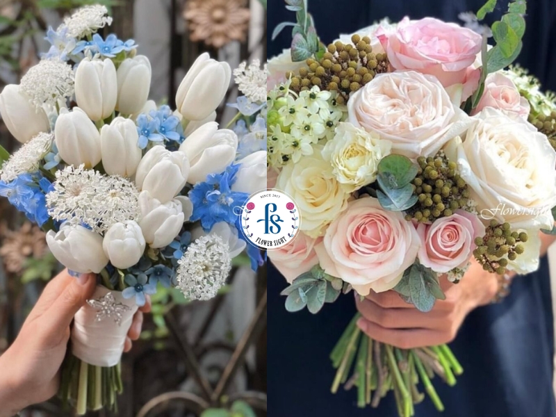 Hoa cưới cầm tay cô dâu mang ý nghĩa như thế nào