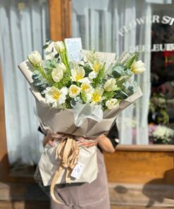 Bó Hoa Tulip Thảo nguyên xanh