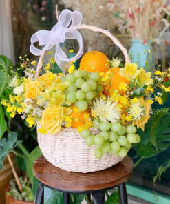 Giỏ Hoa Trái Cây Sinh Nhật Simple beauty