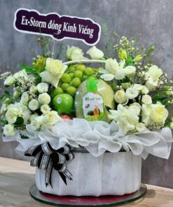 Giỏ Hoa Trái Cây Aquamarine