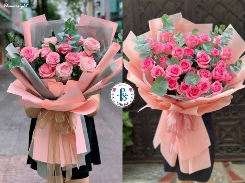 Bó hoa cảm ơn, xin lỗi