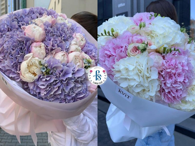 Bó hoa cẩm tú cầu kỷ niệm ngày cưới