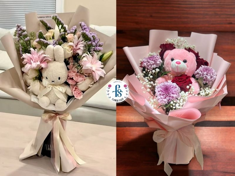 Hoa gấu bông tặng sinh nhật