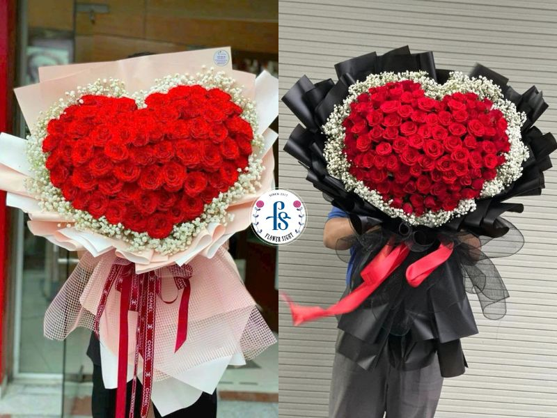 Bó hồng đỏ tỏ tình, cầu hôn