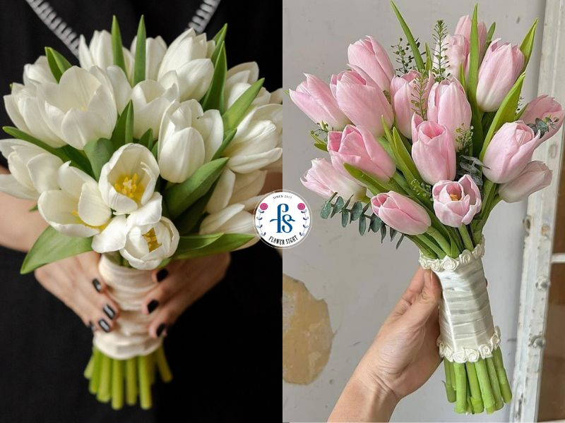 Bó hoa tulip cho ngày cưới