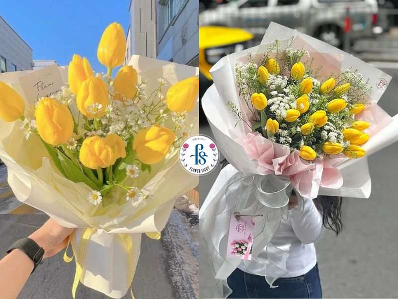 Bó hoa tulip tặng sinh nhật bạn bè