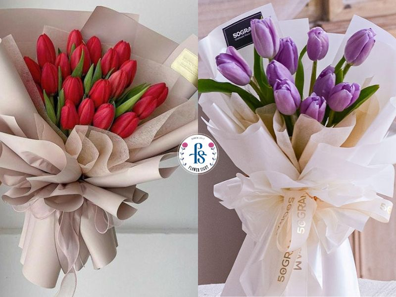 Bó hoa tulip tặng sinh nhật sếp