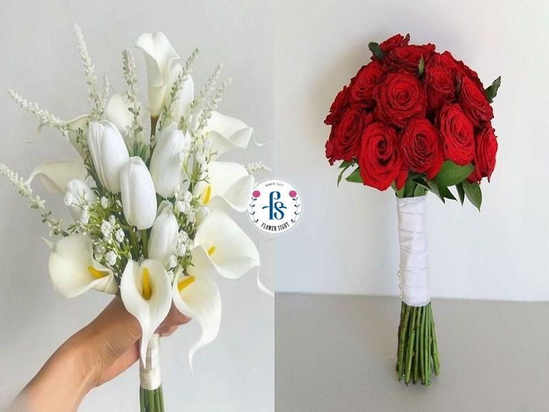 Có nên chọn hoa cưới cầm tay là hoa giả