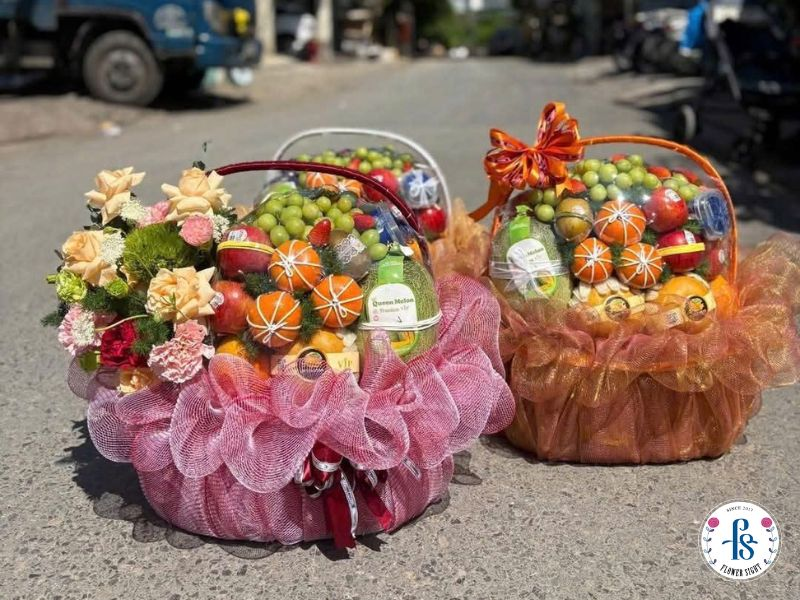 Giỏ hoa trái cây tặng đối tác