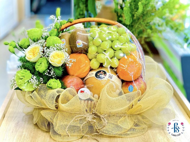 Giỏ hoa trái cây cho dịp lễ