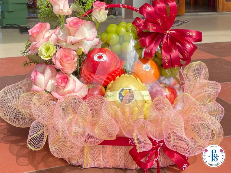 Giỏ hoa trái cây thăm người bệnh