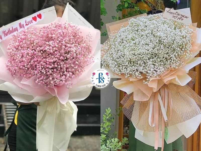 Bó hoa baby tặng sinh nhật