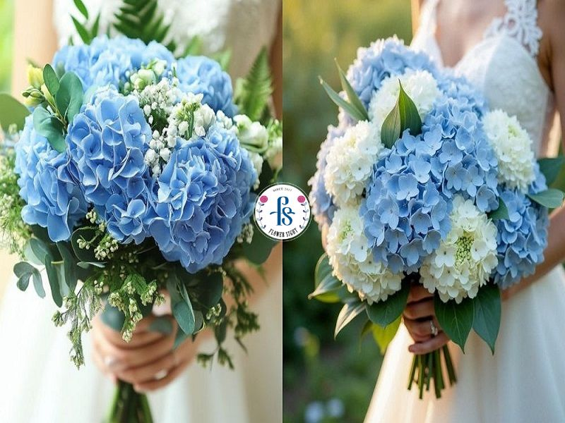 Hoa cầm tay cô dâu Cẩm Tú Cầu